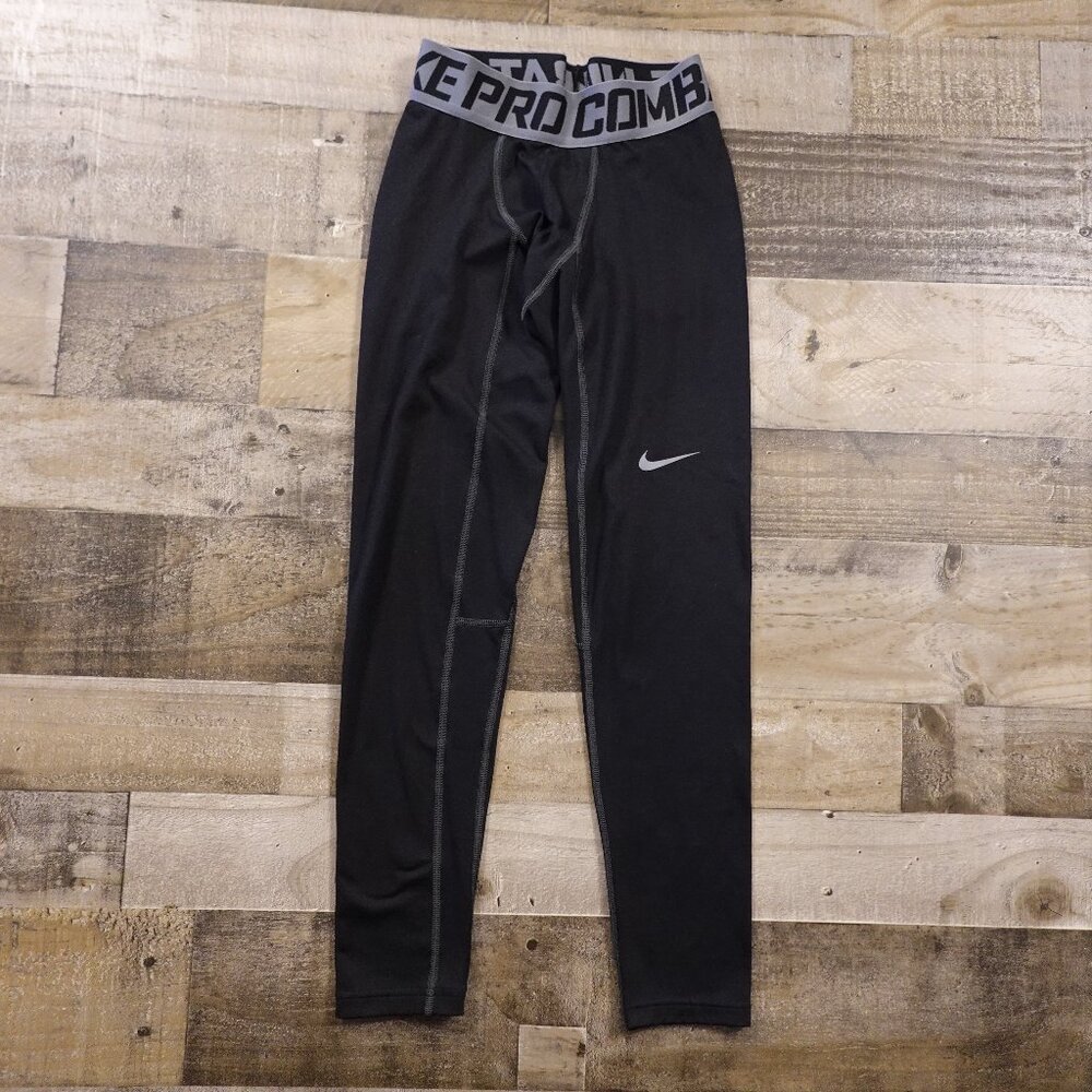Nike Pro Combat Compression Leggings Men’s Medium Black Training Base Layer